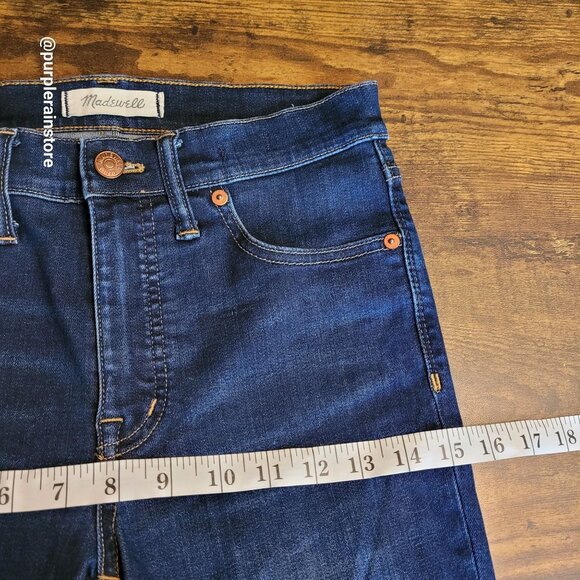 Madewell Jeans Size 27 Skinny 9" High Rise Tummy Control Larkspur Wash F8990 - Picture 9 of 12